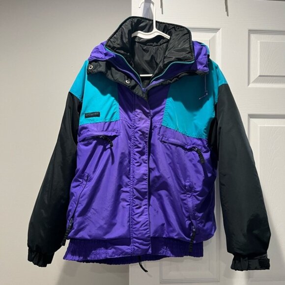 Vintage Columbia Ski Jacket Vamoose 2 Piece 90s Womens Size Large - Picture 1 of 13